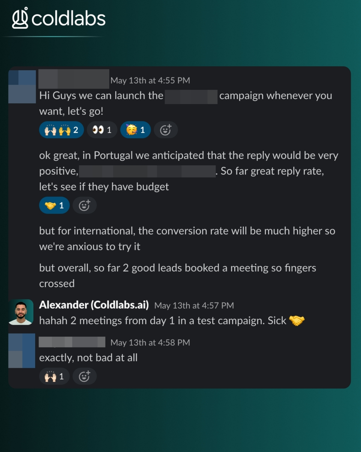 Customer message 1