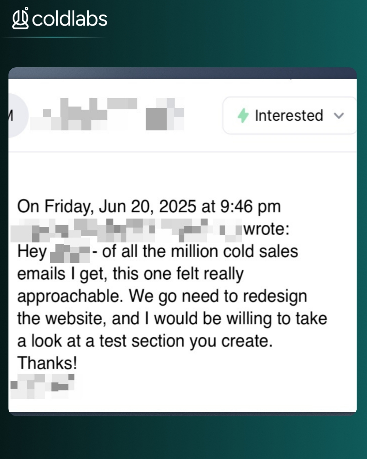 Customer reply 2