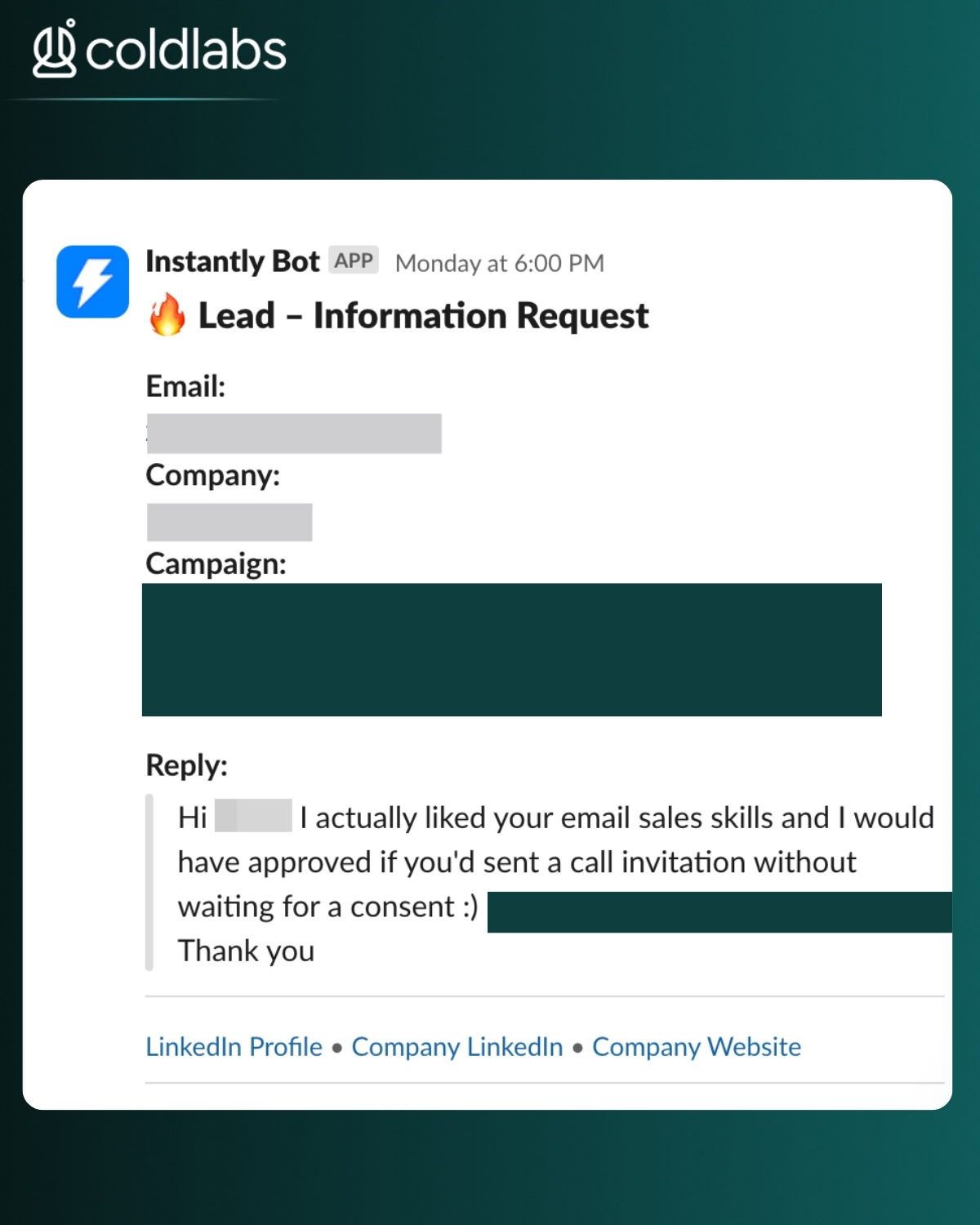 Customer reply 3